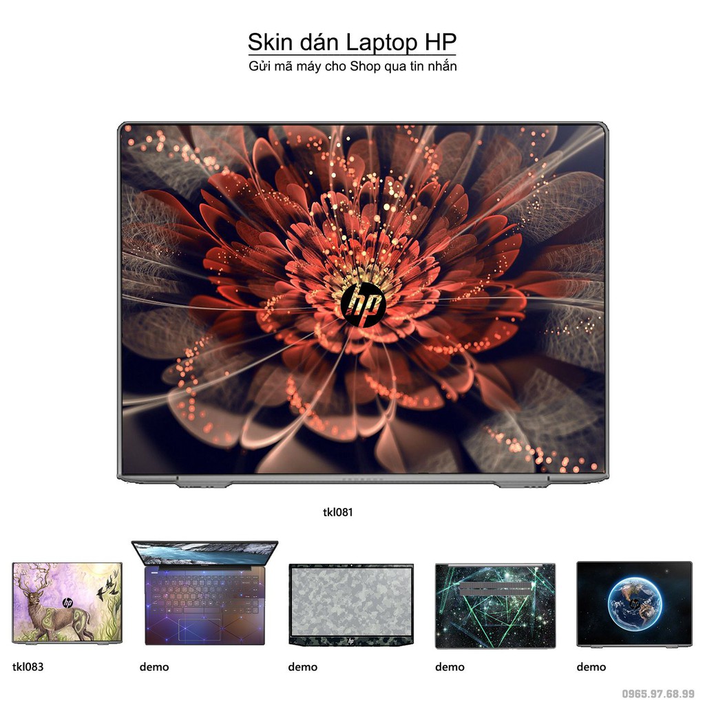 Skin dán Laptop HP in hình thiết kế _nhiều mẫu 8 (inbox mã máy cho Shop)