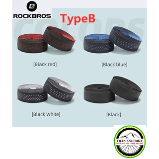 Dây quấn ghi đông xe đạp da pu rockbros - kiểu chấm nhỏ
