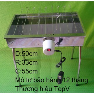 [Mã giảm:NGUYSEP20]Bếp nướng than tự động, mô-tơ tự xoay,TẶNG 1 KẸP THỨC ĂN