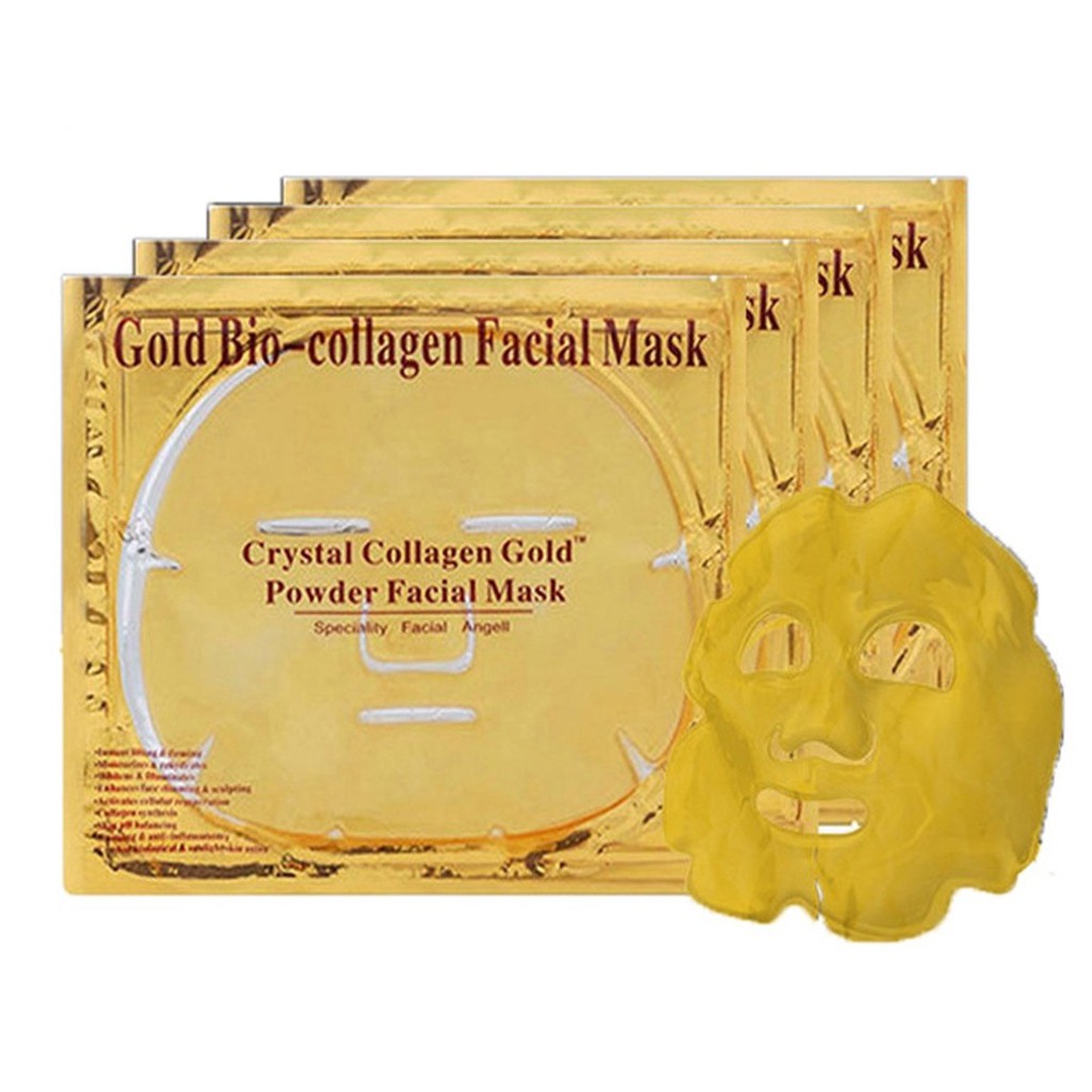 Combo 10 miếng mặt nạ mặt Collagen Gold dưỡng da Gold Bio Collagen Facial Mask