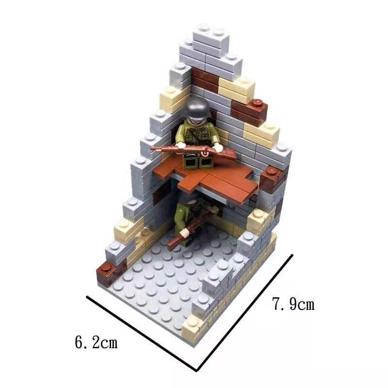 Bộ Đồ Chơi Lắp Ráp Lego Mô Hình Chiến Tranh Thế Giới Thứ Hai II Ruin