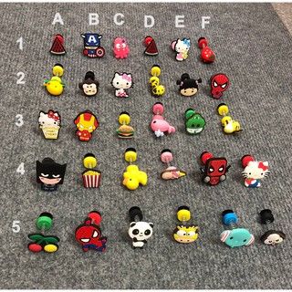 Jibbitz sticker icon lò xo gắn dép sục