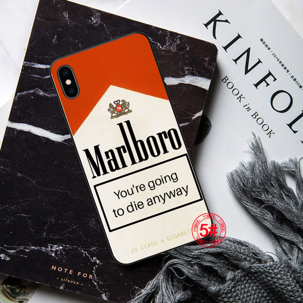 iPhone XS Max XR X 11 Pro 7 8 6 6S Plus 79A marlboro logo Soft Case