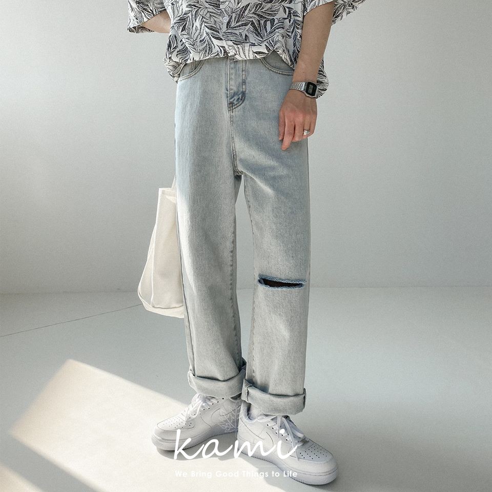 [Video Thật] Quần jeans xanh sáng Regular-fit Jeans mã JM02