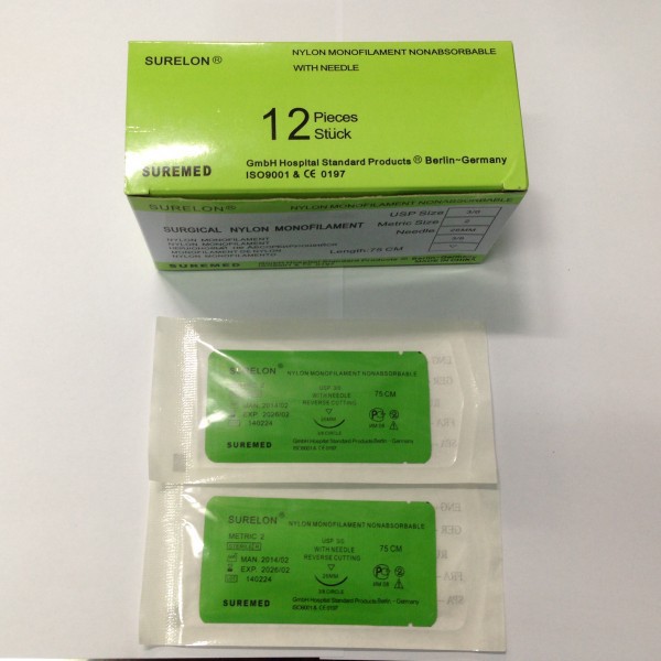 CHỈ NYLON CÁC SỐ 2-5(hộp/12 sợi)
