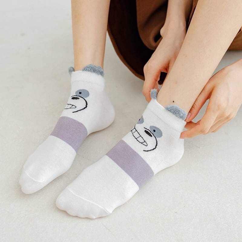 Vớ cotton mềm thoáng khí khử mùi kiểu Nhật Hàn dành cho nữ