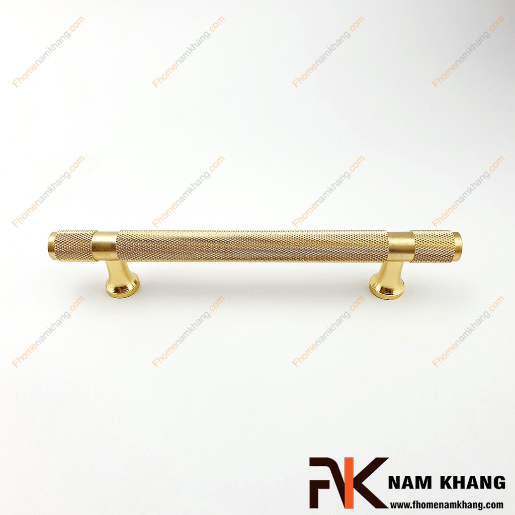 Tay nắm tủ thanh tròn màu vàng NK207S-V