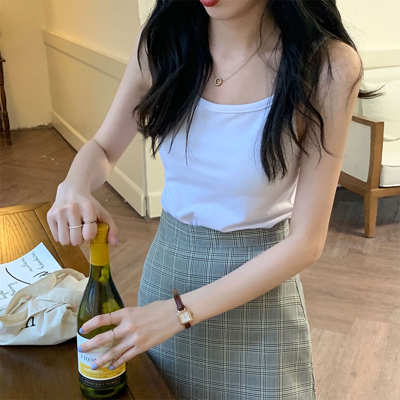 Áo croptop sát nách kẻ sọc màu sắc trẻ trung ngọt ngào 44282