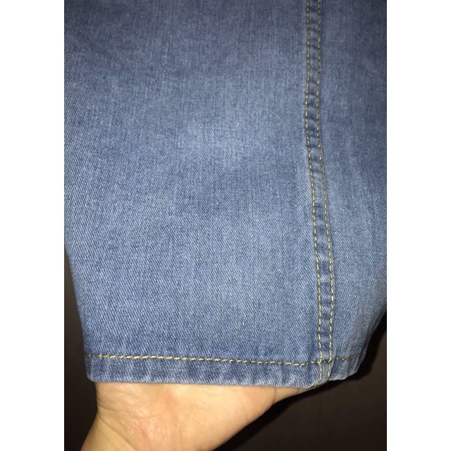 [ORDER] Yếm jeans ngắn có bigsize - ảnh thật ở phía sau