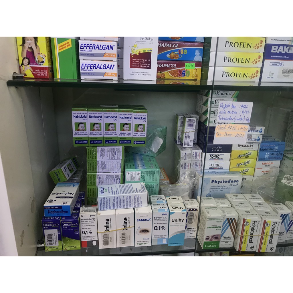 10 lọ nước muối sinh lý Natri Clorid