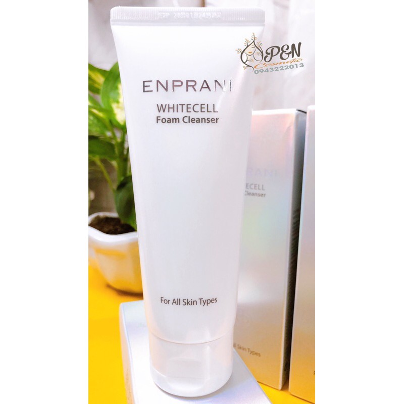 Sữa Rửa mặt trắng da ENPRANI WHITESCELL FOAM CLEANSER