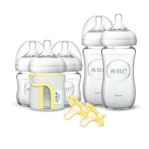 Bình sữa Philips Avent thủy tinh 120ml đi kèm núm số 0