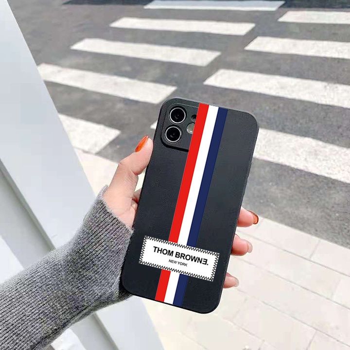 Ốp IPhone Cạnh Vuông Thom_Browne Màu Black 6/6plus/6s/6splus/7/7plus/8/8plus/x/xr/xs/11/12/13/14/pro/max/plus/promax