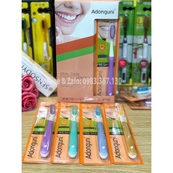 MSP-026 Sỉ 1 hộp 30 chiếc Bàn chải đánh răng Adonguni (hàng chuẩn Anh Quốc )