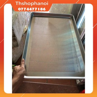 khay nhôm nướng bánh có lỗ 40x60x3cm dày 1mm