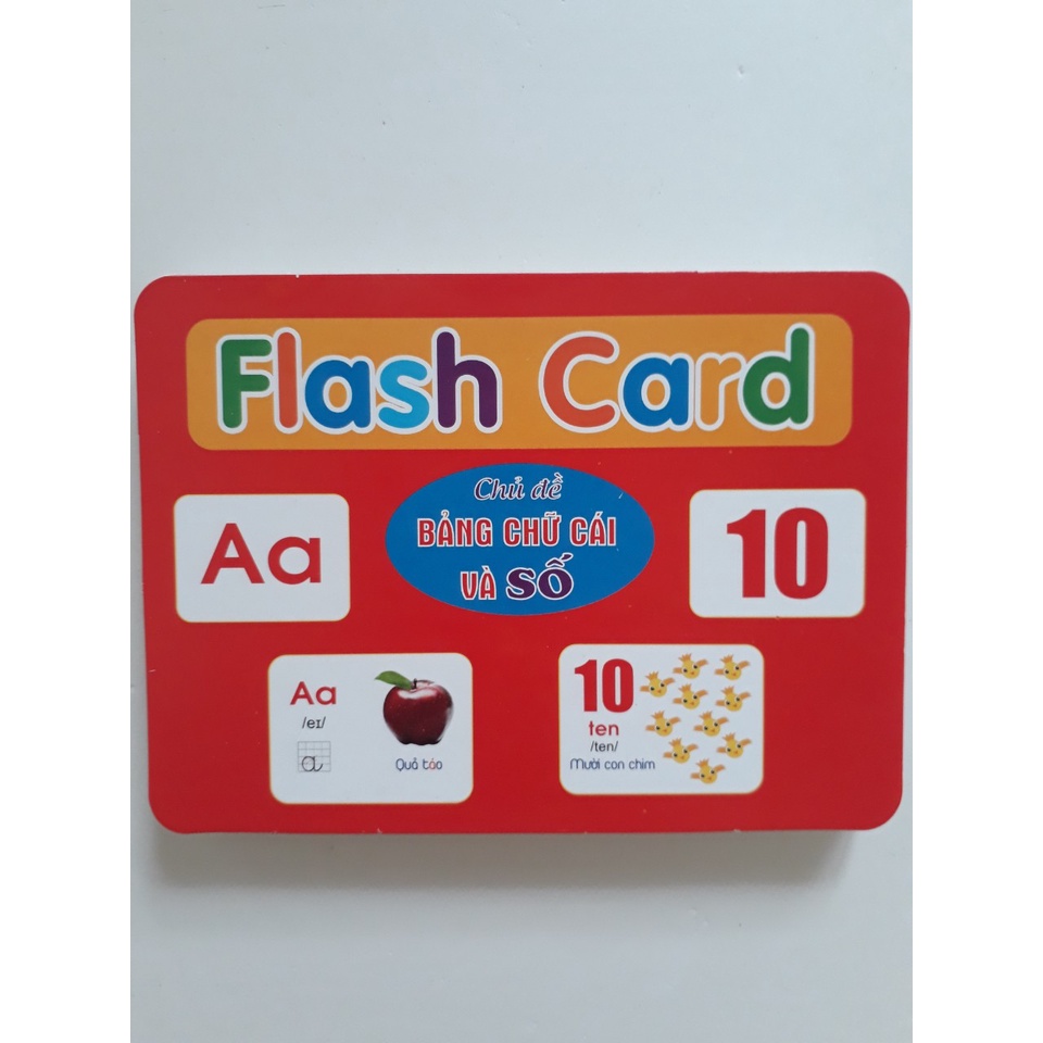 Thẻ học chủ đề Bảng chữ cái và chữ số To Rõ Ràng cho bé