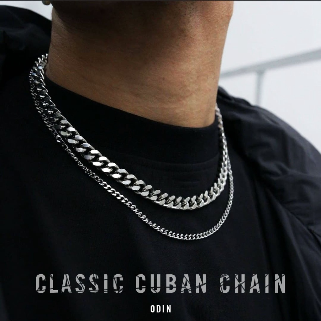 [TẶNG KÈM NHẪN] Dây chuyền lụa mảnh - Titanium Chain - TẶNG KÈM NHẪN