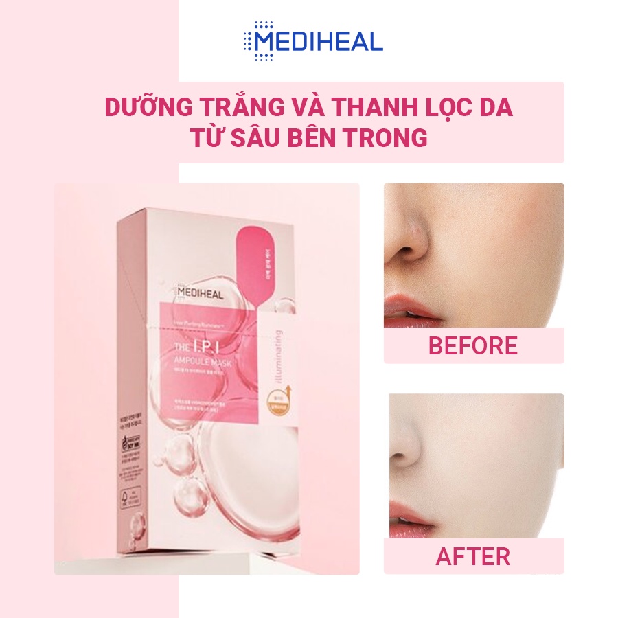 Mặt Nạ Cấp Ẩm, Dưỡng Sáng Mịn Da, Giúp Da Săn Chắc Mediheal Ampoule Mask 25/27 ml