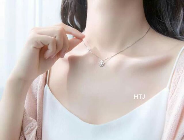 DÂY CHUYỀN BẠC MẶT TUYẾT SIÊU XINH