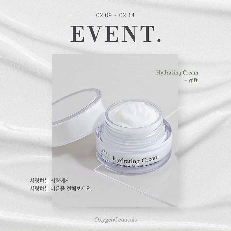 Kem Dưỡng Ẩm Căng Bóng Sáng Da Hydrating Cream Oxygen Ceuticals 50g