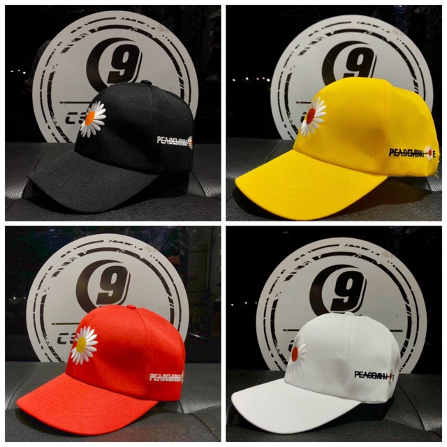 Nón lưỡi trai thêu hoa cúc