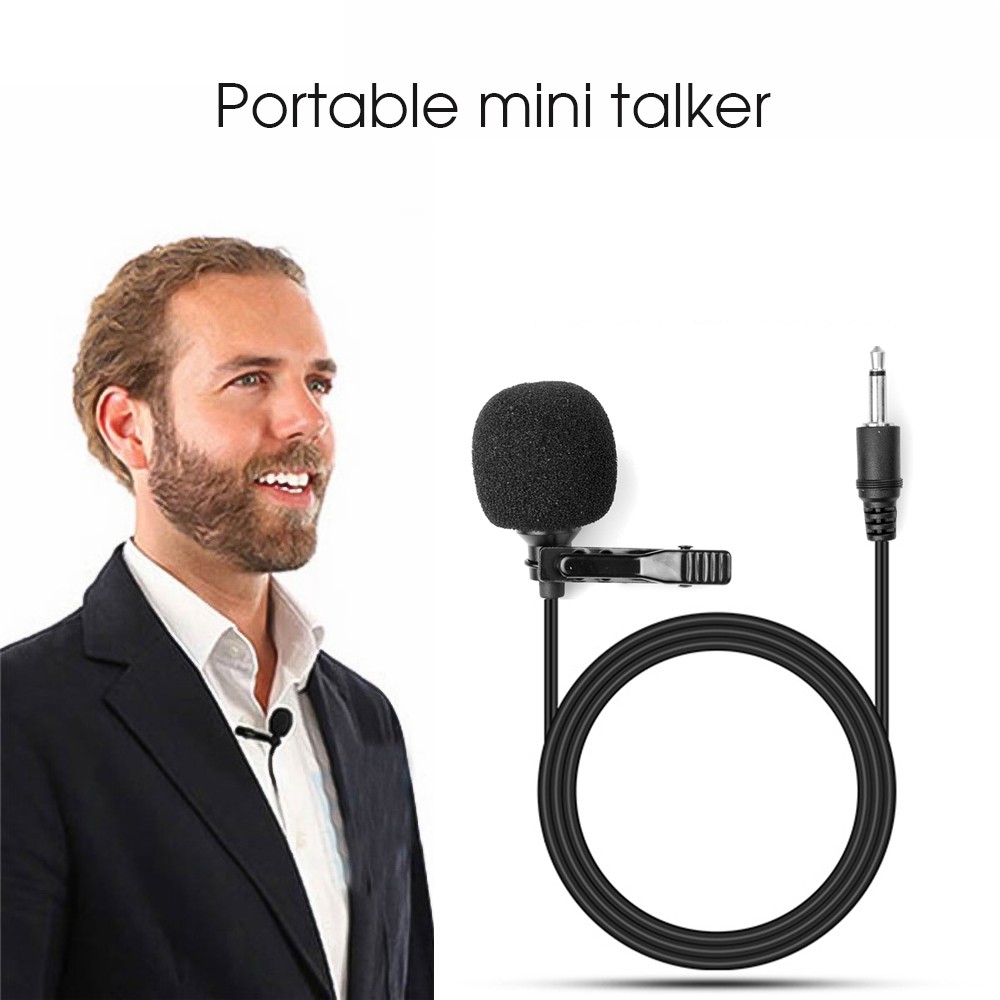 Micro kẹp cổ áo nhỏ gọn giắc cắm 3.5mm di động
