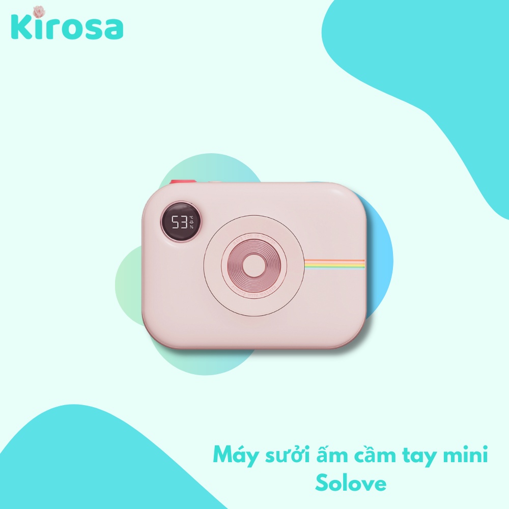 Máy sưởi ấm cầm tay mini Solove – làm nóng nhanh kiêm sạc dự phòng dung lượng lớn
