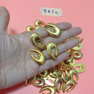 5 Nút áo, cúc áo, khuy áo vàng kiểu (phụ kiện may vá, trang trí quần áo,Handmade,DIY)