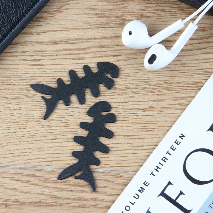 Dụng Cụ Quấn Dây Cáp Sạc, Tai Nghe Hình Xương Cá Sáng Tạo - Màu Ngẫu Nhiên