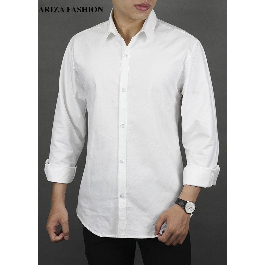 Áo Sơ Mi Nam Dài Tay Thời Trang Ariza Chất Vải Sơ Mi Cao Cấp(ảnh chụp thật shop tự chụp)