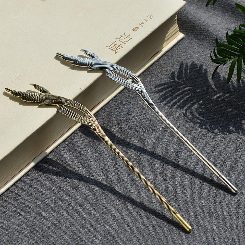 Trâm cài tóc hình lông vũ phong cách Trung Hoa cổ điển cho nữ