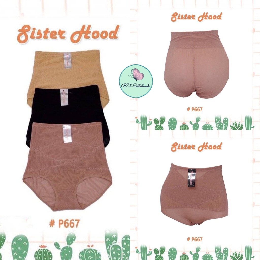 Quần GEL bụng Thái Lan lưng cao Sisterhood 667, quần lót nữ phụ kiện, chất vải lưới định hình ôm eo, hàng cao cấp