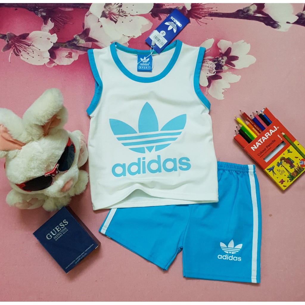 [Chính Hãng Adidas]Đồ Bộ Bé Trai Thể Thao 3 Lỗ Siêu Mịn Đẹp Size 8kg-25kg