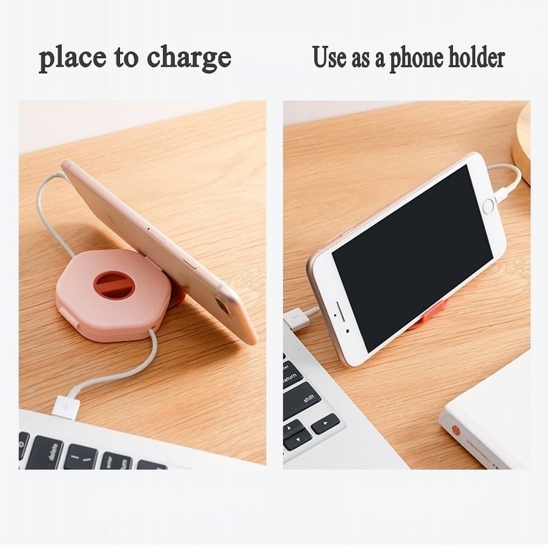 Hộp Đựng Dây Cáp Sạc Hình Lục Giác