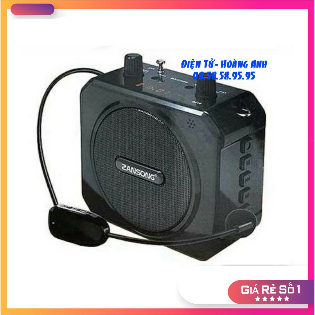 Máy trợ giảng zansong M80  loa trợ giảng dòng micro không dây bluetooth đài fm