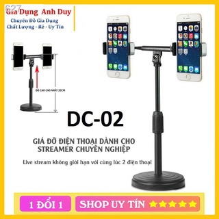 【HOT】Giá đỡ điện thoại 2 kẹp quay video, livestream, tiktok, bán hàng,ke up, chụp hình