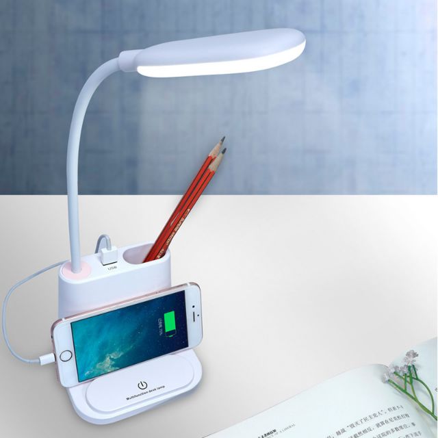 Đèn bàn chống cân 4in1 có usb,,,