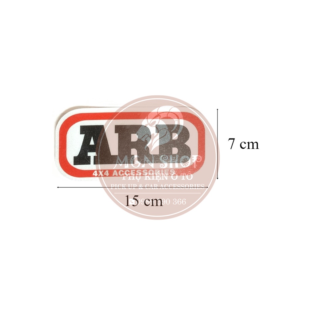 [Decal] [Tem dán] [ARB] dành cho ô tô xe máy