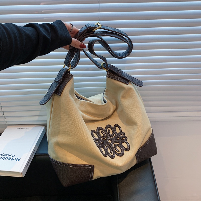 Túi Xách canvas Da Cỡ Lớn Thời Trang Cho Nữ