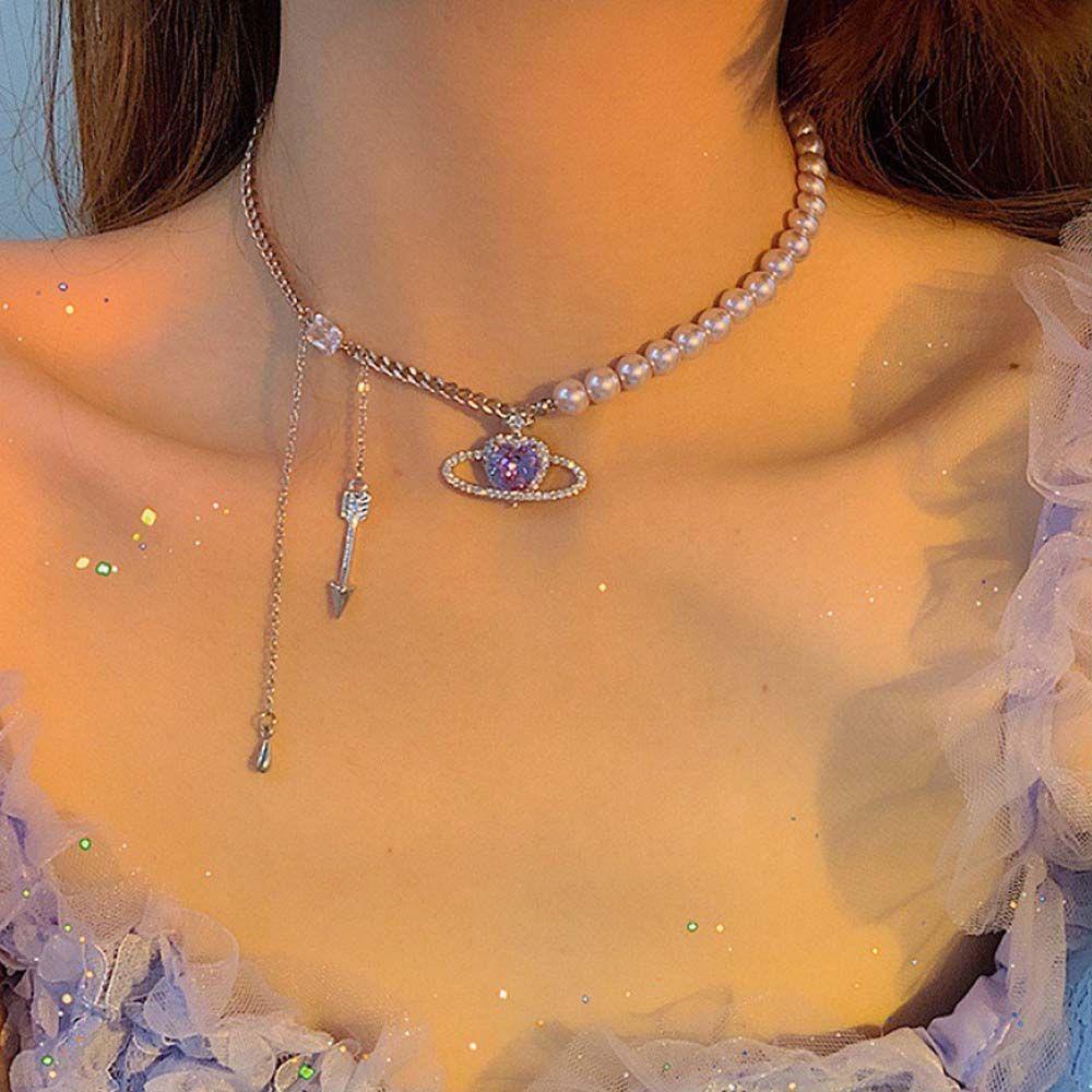 Dây Chuyền Mặt Hình Trái Tim Sang Trọng|Vòng Cổ Choker Thời Trang Cá Tính Cho Nữ