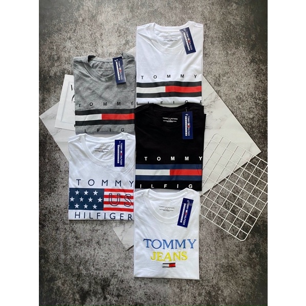 Áo Thun cotton 2 chiều in chữ Tommy Jeans (VnXk) cho cả Nam và Nữ của Mẹ Ca Store 24h-TM02