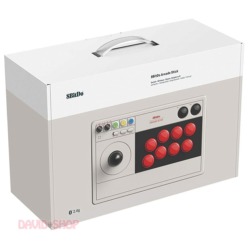 Bàn chơi game không dây 8Bitdo Arcade Stick cho Nintendo Switch, Windows, Android, Raspberry Pi