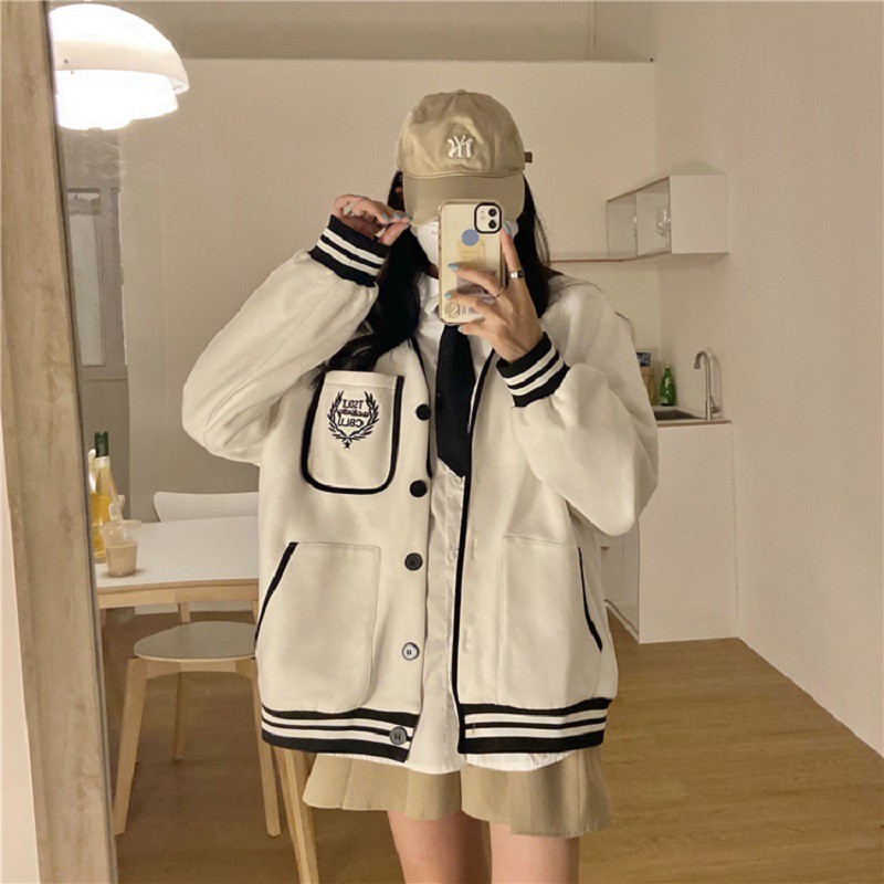 Áo khoác cardigan túi ngực TESENE bo viền_VIETSTAR | BigBuy360 - bigbuy360.vn