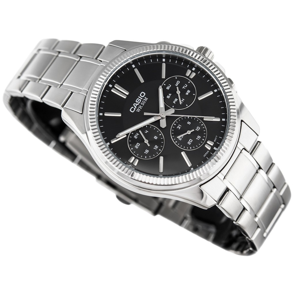 Đồng hồ nam dây kim loại Casio Standard chính hãng Anh Khuê MTP-1375D-1AVDF (42mm)