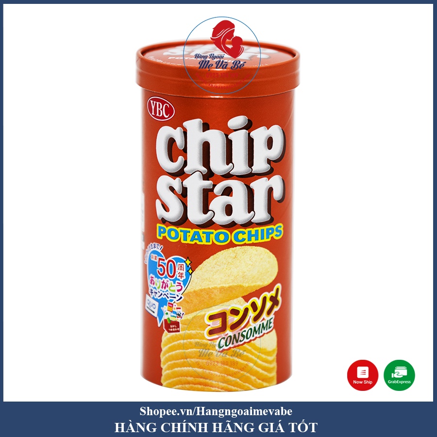 Snack khoai tây ybc chip star nhật bản ăn vặt cho bé đủ vị date 9 2023 - ảnh sản phẩm 6