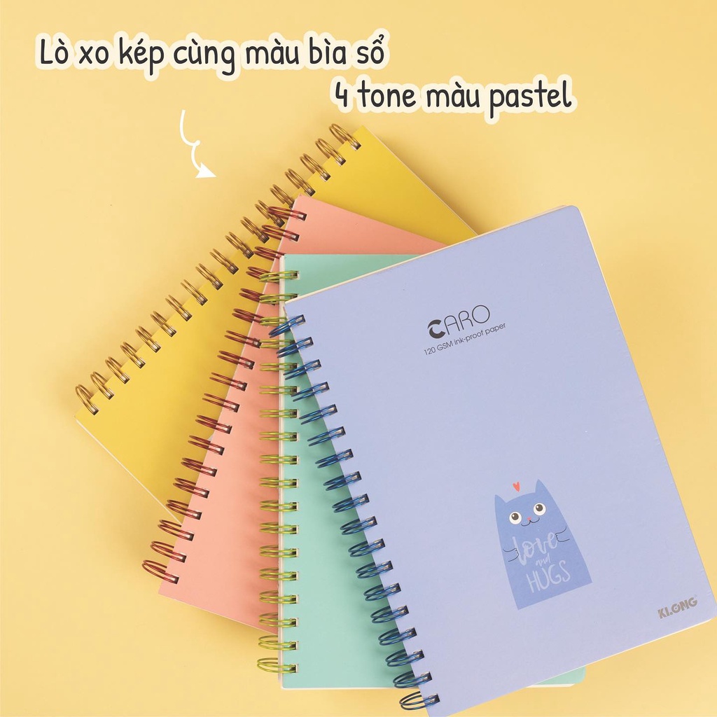 Sổ caro Klong viết thư pháp calligraphy bulletjournal giấy dày xịn hàng chính hãng