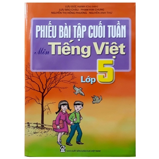 Sách Combo Phiếu Bài Tập Cuối Tuần Lớp 5 (Toán + Tiếng Việt)