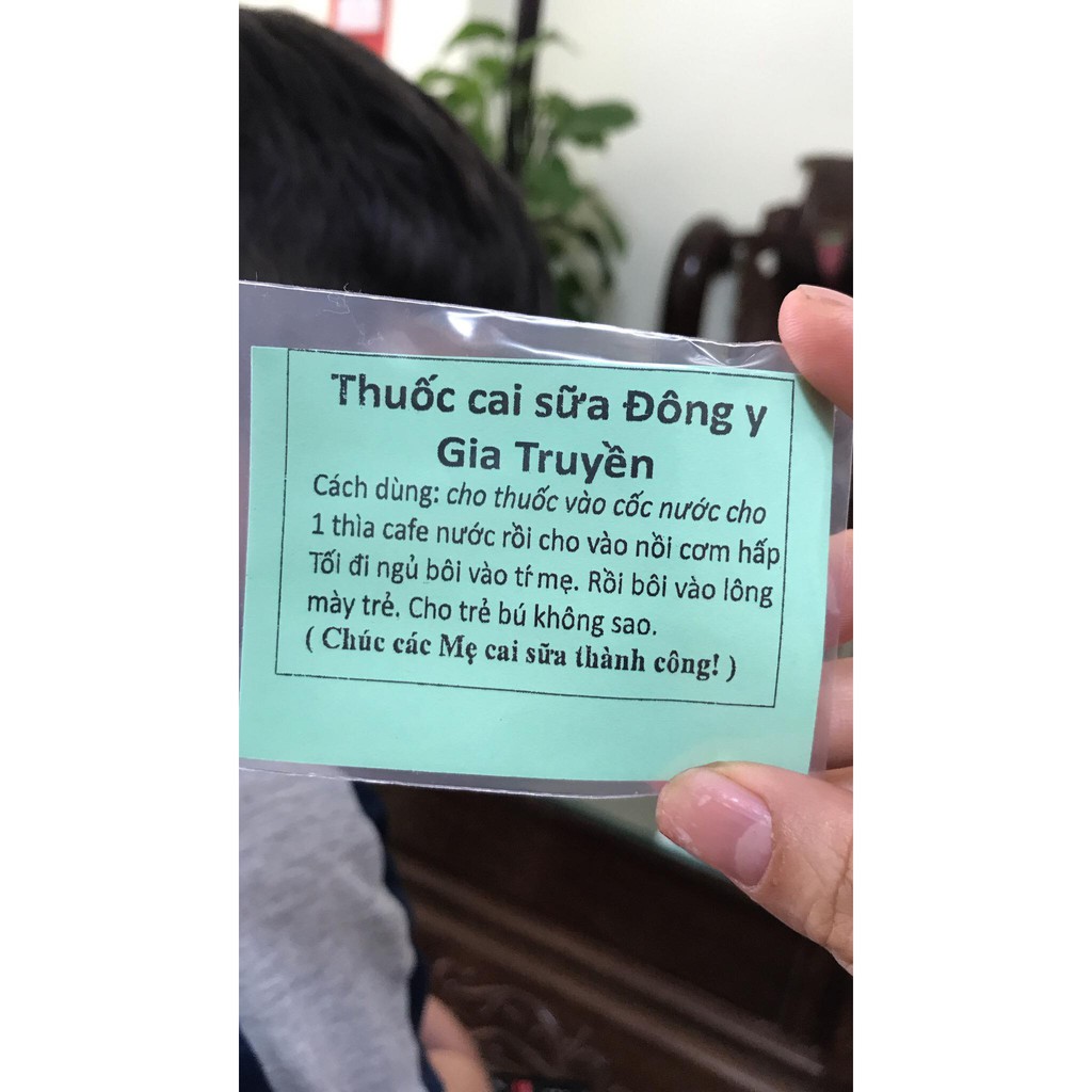 THUỐC CAI SỮA ĐÔNG Y GIA TRUYỀN