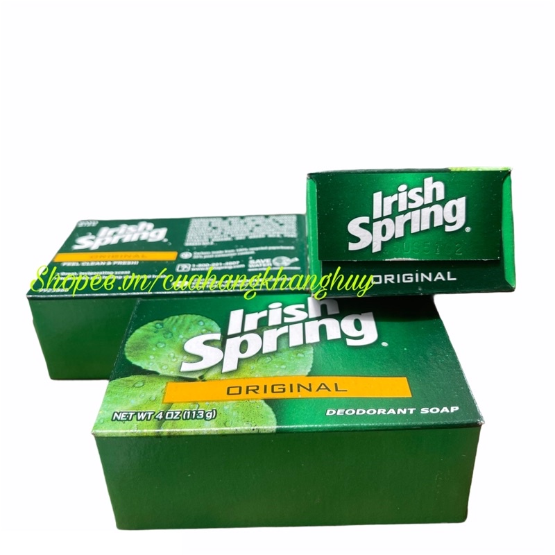 Lốc 3 Xà bông cục Irish Spring Original (113 g x 3 cục)