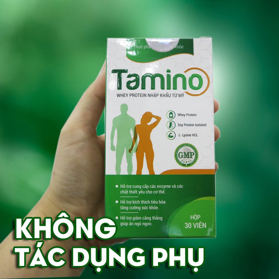 Combo 4 hộp Tăng cân Tamino - Đạm Whey Protein + Soy Protein nhập khẩu Mỹ